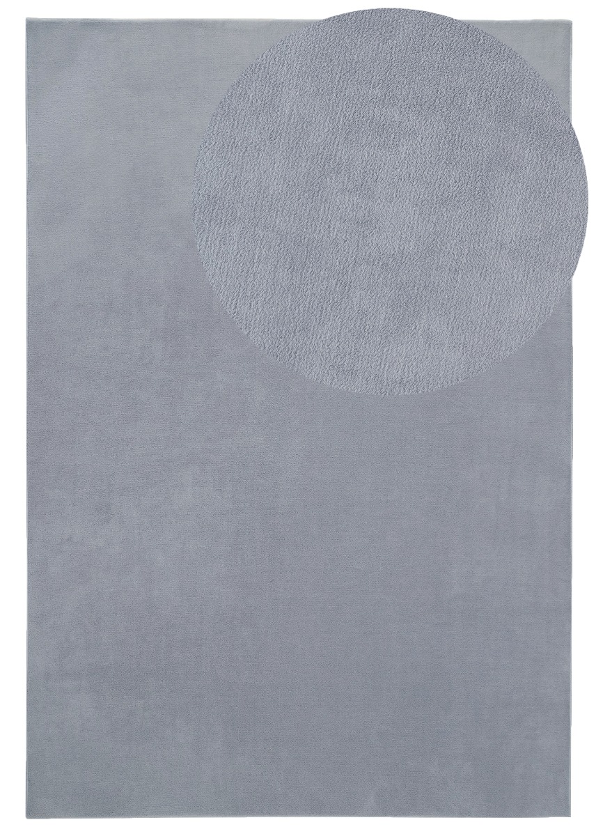 Comfy Silver 200x290 cm Tvättbar Ryamatta