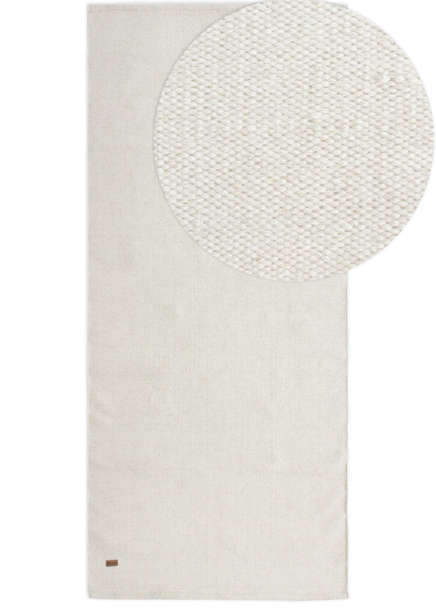 Lunda Offwhite 75x150 cm Ullmatta