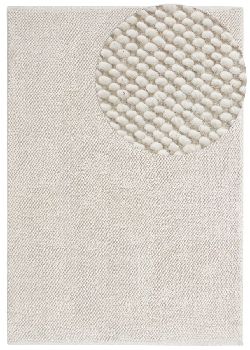Haga Offwhite 160x230 cm Ullmatta
