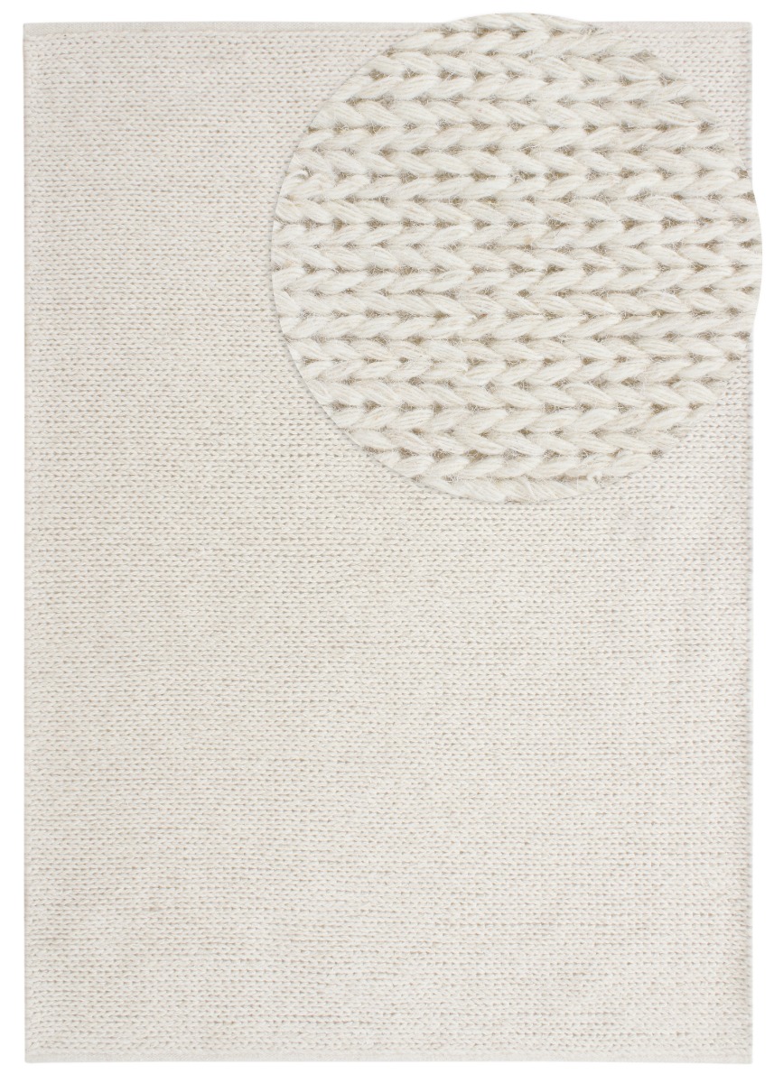 Mellby Offwhite 240x340 cm Ullmatta