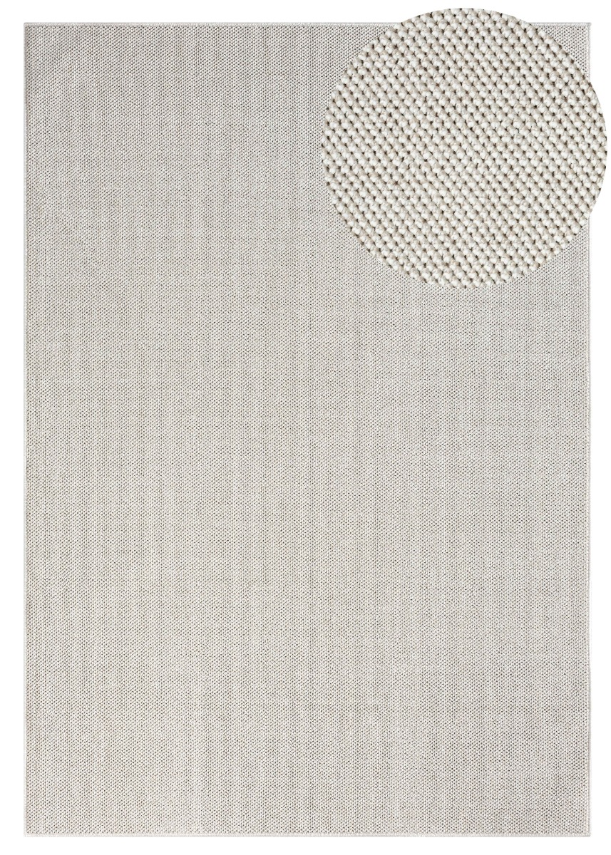 Tokyo Offwhite 160x230 cm Ullmatta-look