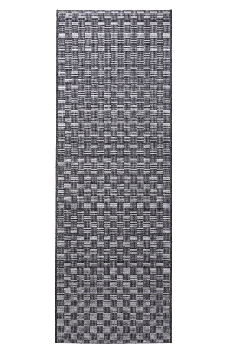 Lando Grå 80x320 cm Inom- och Utomhusmatta