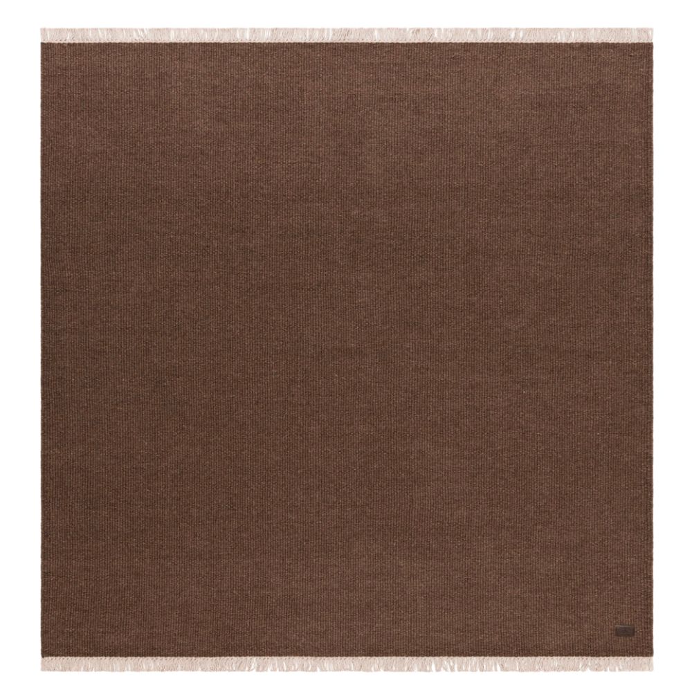 Lana Brun Kvadrat 250 cm Ullmatta