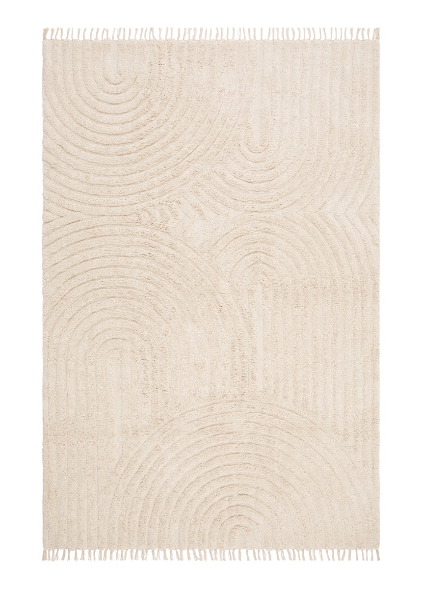 Juno Canyon Kräm 160x230 cm Bomullsmatta