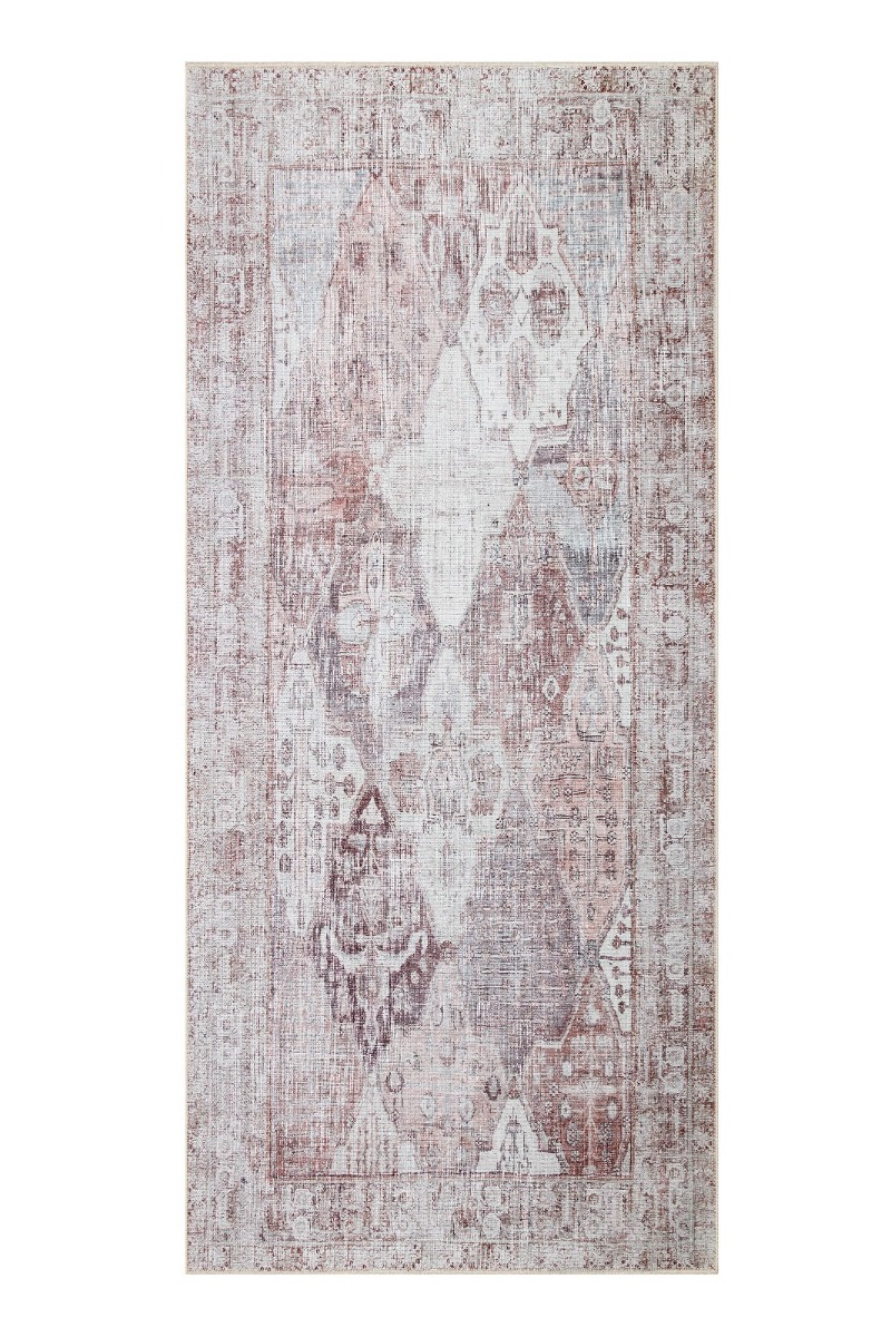 Ardalan Elvorin Kräm 80x200 cm Tvättbar Bomullsmatta