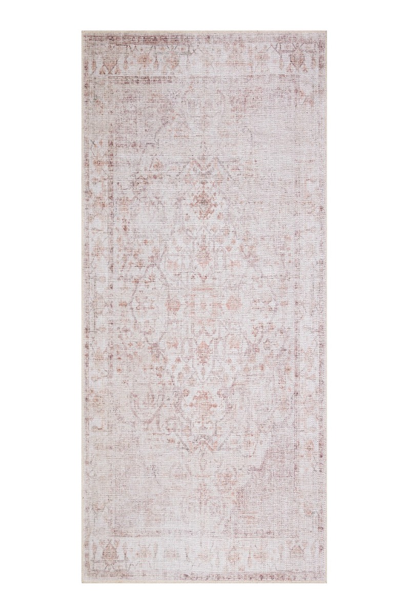 Ardalan Deravi Kräm 80x200 cm Tvättbar Bomullsmatta