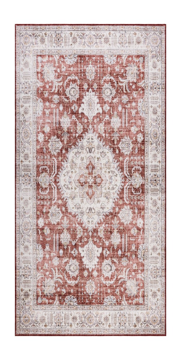 Mirande Elvaron Röd 80x300 cm Tvättbar Matta