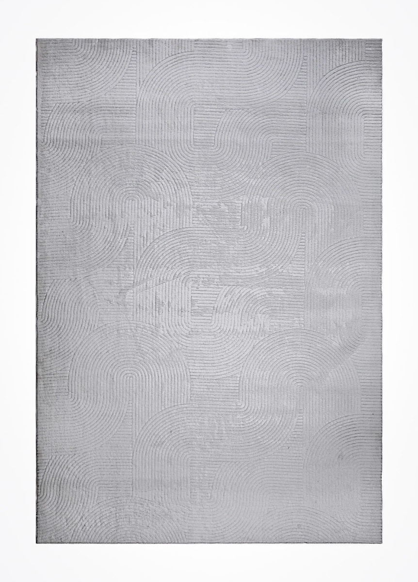 Galio Beat Grå 200x290 cm Tvättbar Matta