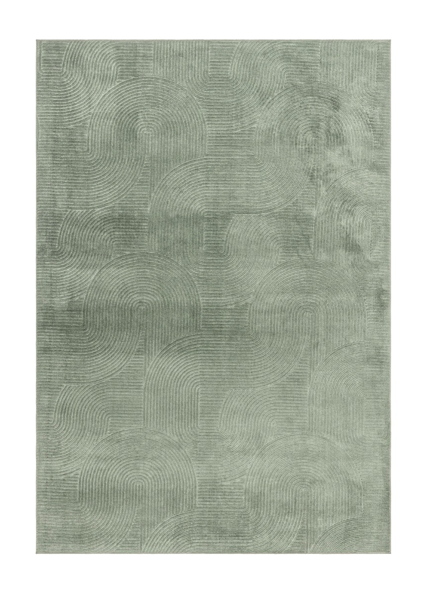 Galio Beat Grön 200x290 cm Tvättbar Matta