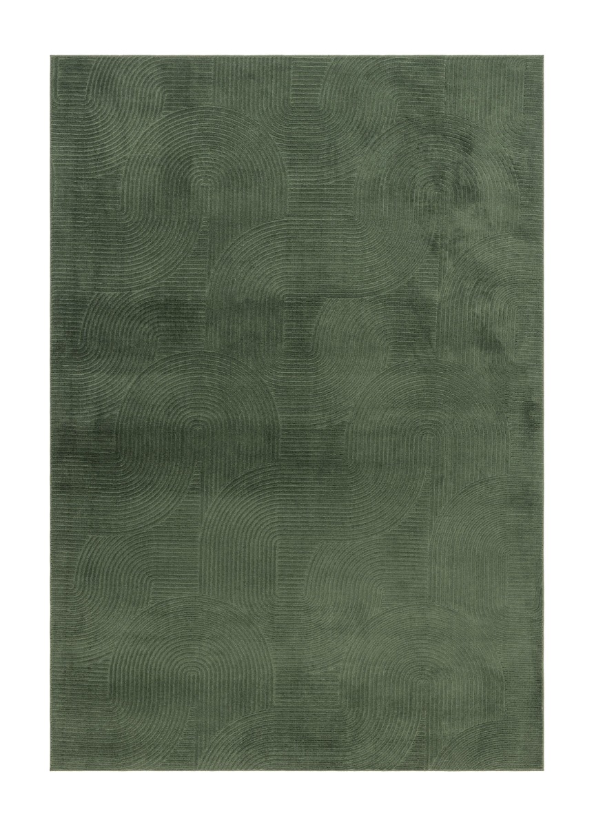 Galio Beat Smaragdgrön 160x230 cm Tvättbar Matta