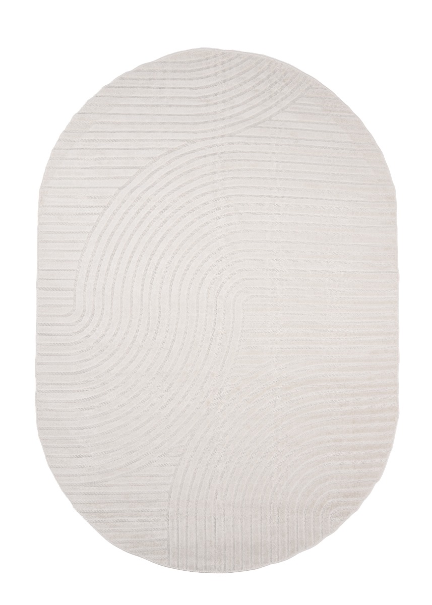 Hilda Vit Oval 240x340 cm Ryamatta
