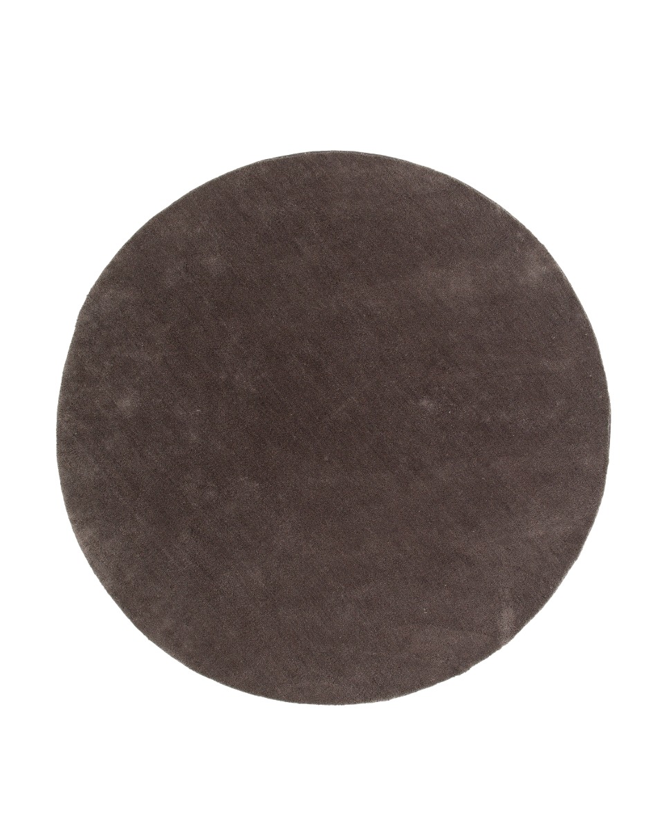 Bono Mörkgrå Rund 200 cm Ryamatta