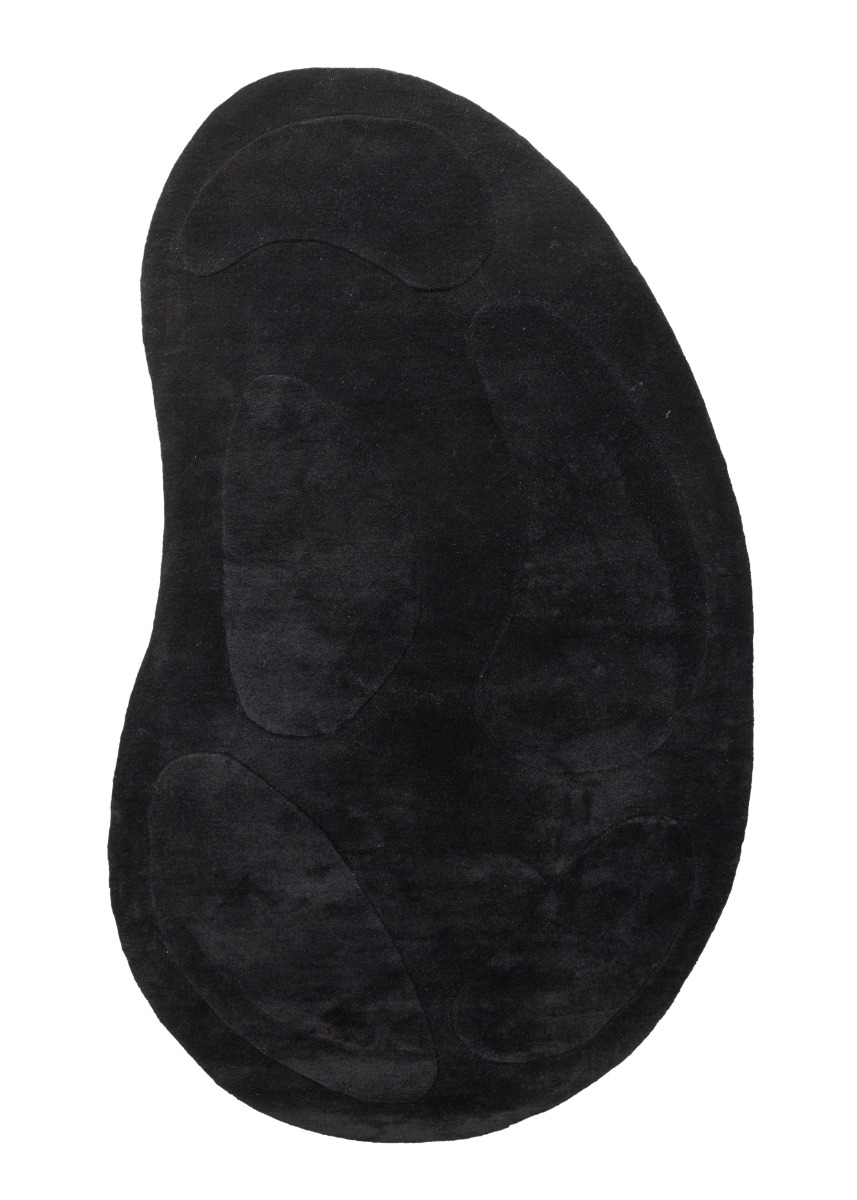 Loas Svart 175x290 cm Ullmatta