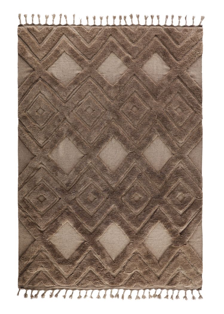 Vivaro Brun 160x230 cm Ullmatta