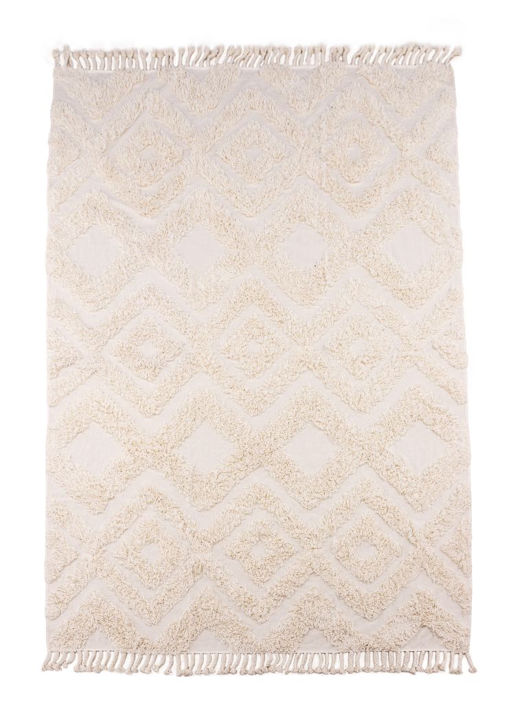 Rio Vit 250x350 cm Bomullsmatta