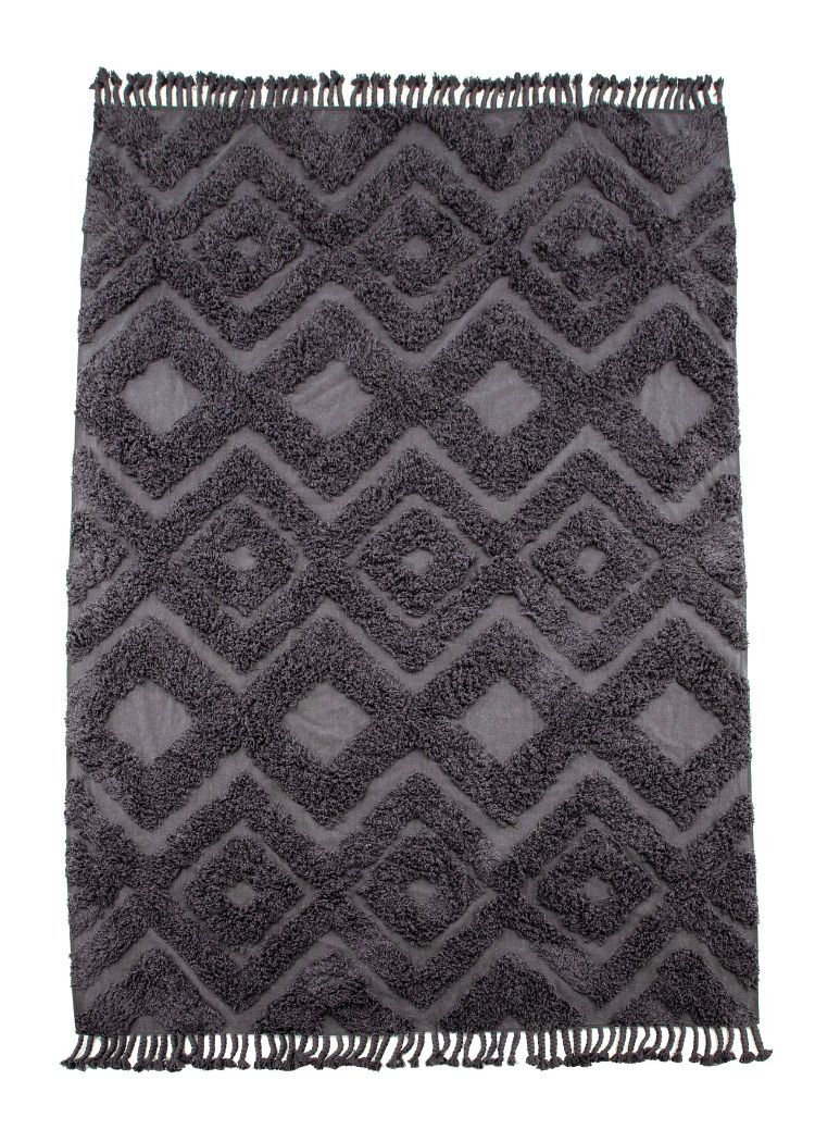 Rio Grå 250x350 cm Bomullsmatta