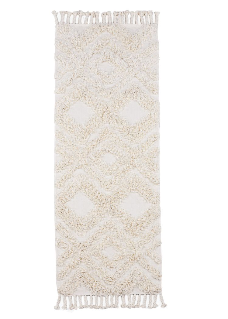 Rio Vit 70x200 cm Bomullsmatta