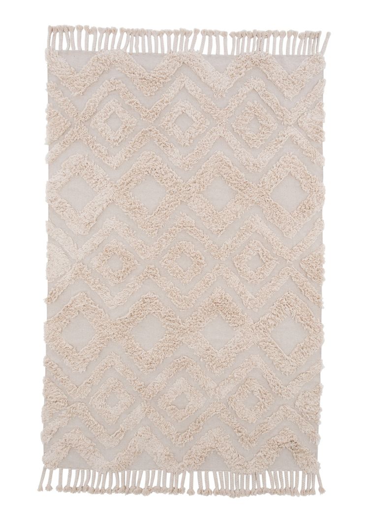 Rio Beige 160x230 cm Bomullsmatta