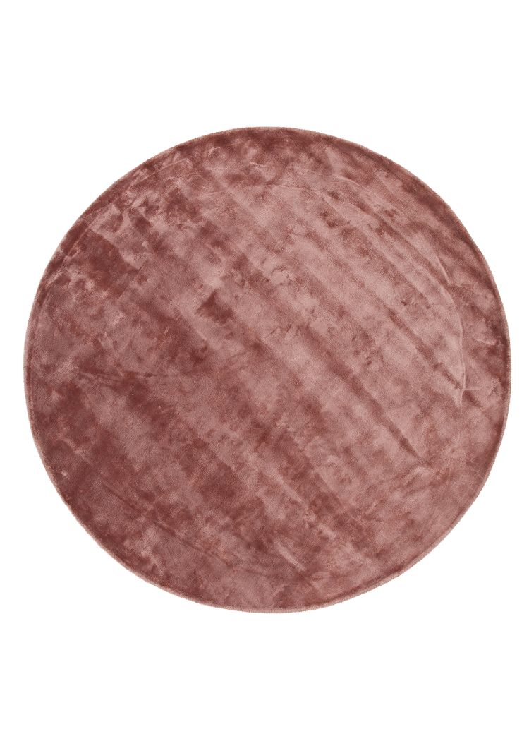 Brillo Rosa Rund 200 cm Viskosmatta