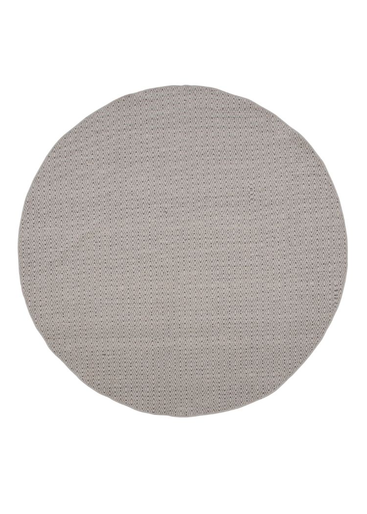 Floren Beige Rund 200 cm Ullmatta