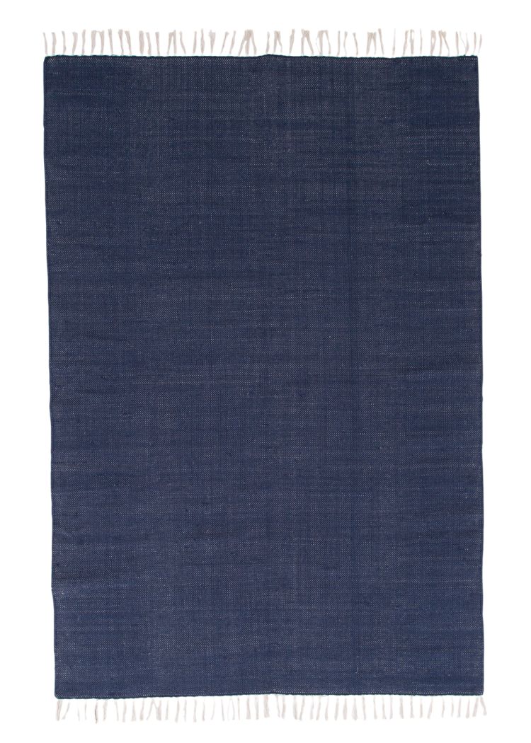 Telly Blå 170x240 cm Bomullsmatta