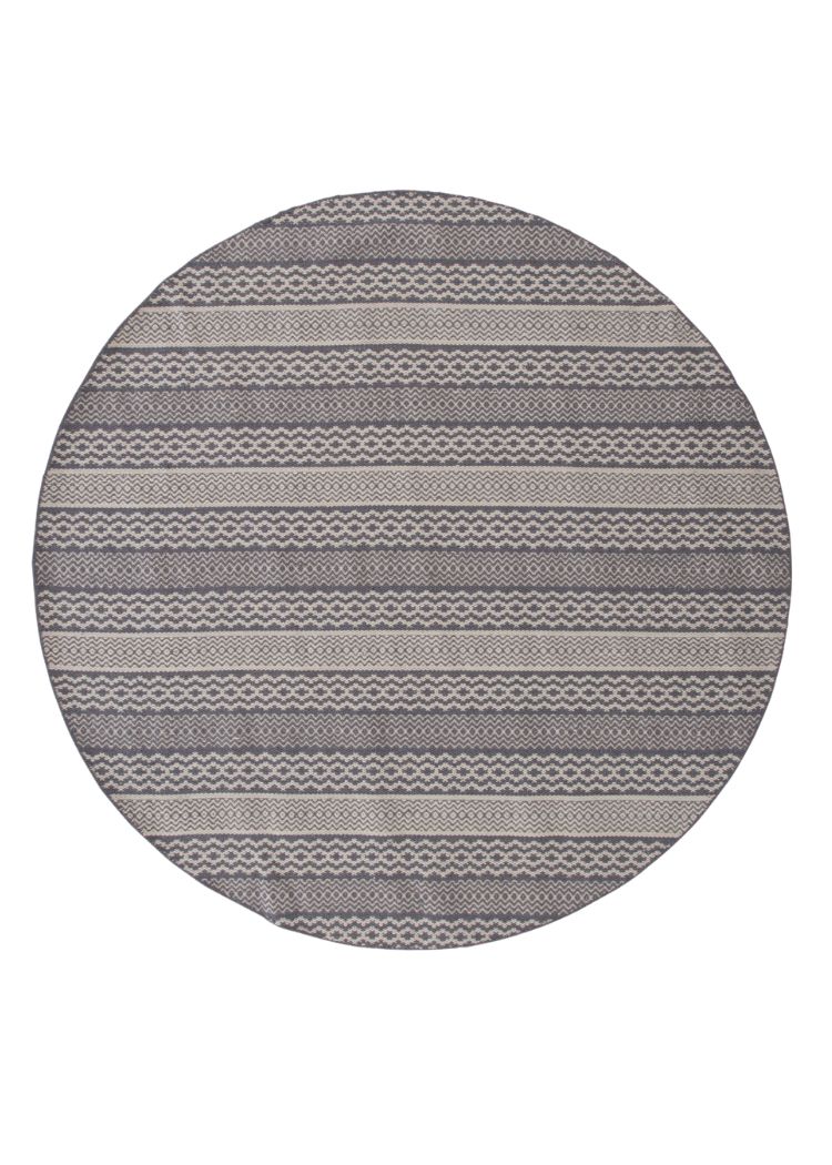 Taro Ljusgrå Rund 200 cm Ullmatta