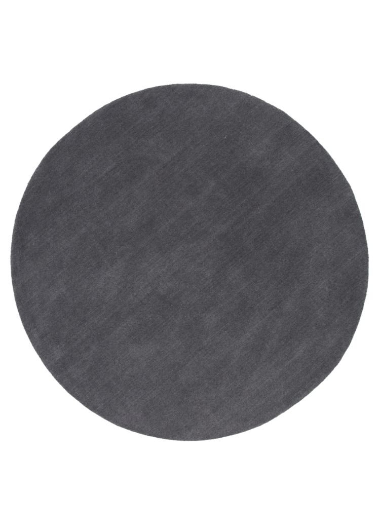 Aliora Mörkgrå Rund 200 cm Ullmatta