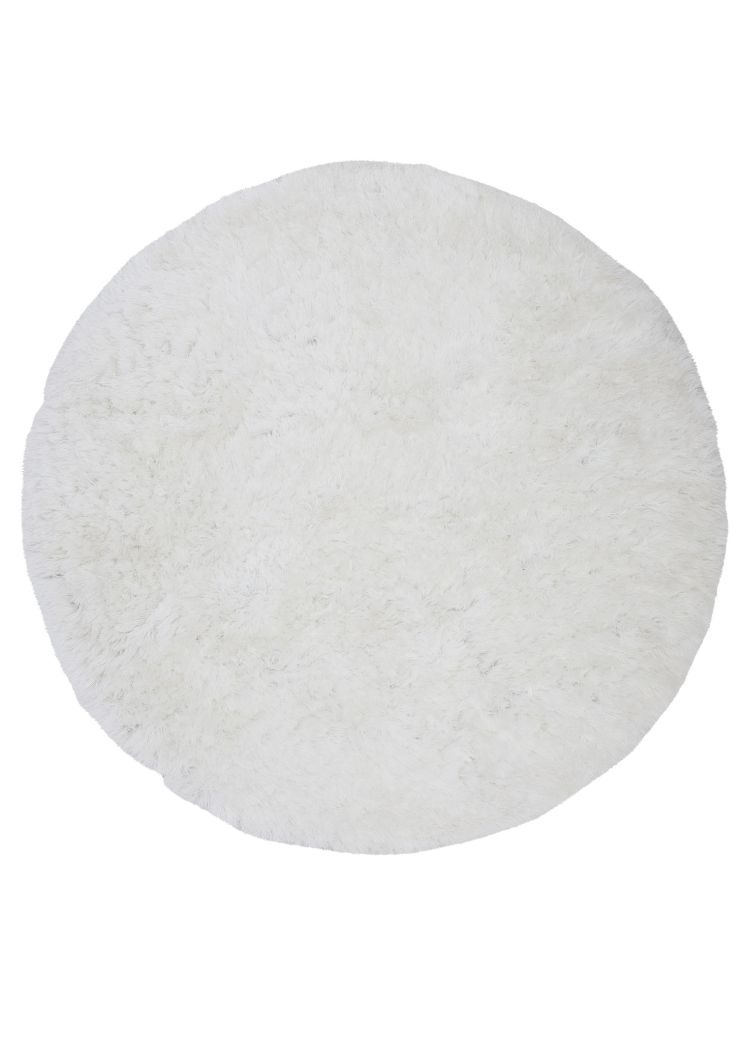 Valby Vit Rund 300 cm Ryamatta