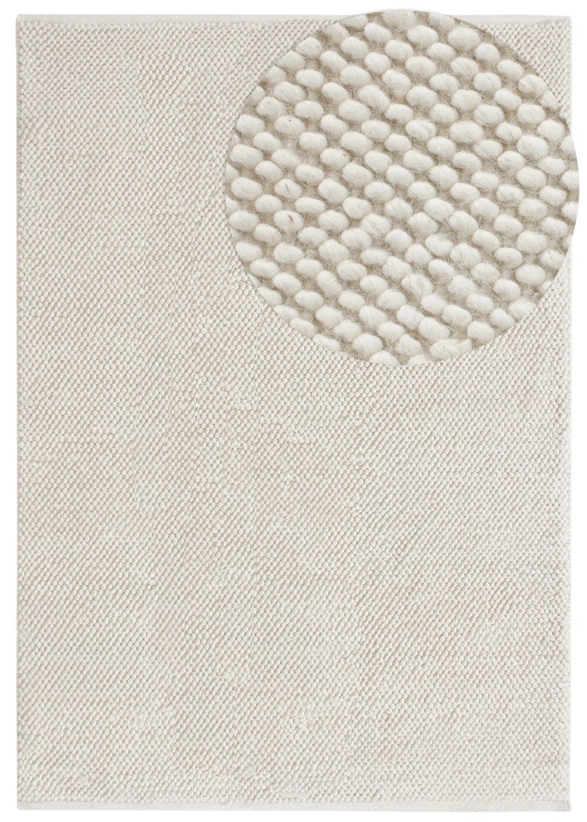 Haga Offwhite 160x230 cm Ullmatta