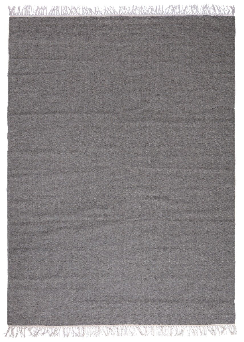 Dravik Grå 140x200 cm Ullmatta