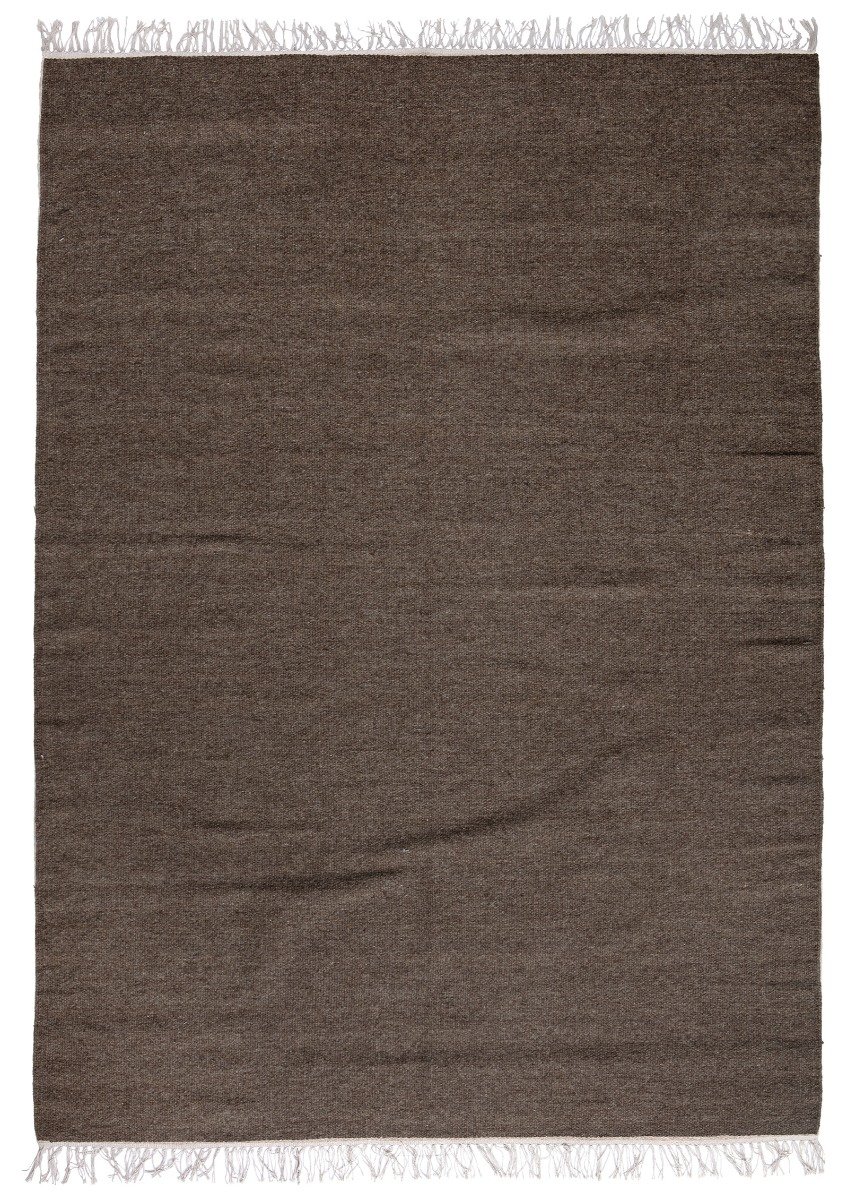 Dravik Brun 140x200 cm Ullmatta