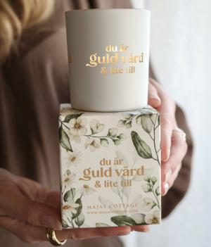 Ljuslykta Guld Värd & lite till - Majas lyktor/ Barncancerfonden