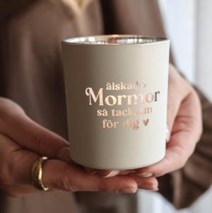 *FÖRBOKAS* Ljuslykta Älskade Mormor - Majas lyktor/ Barncancerfonden