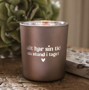 *FÖRBOKAS* Ljuslykta Allt har din tid - Majas lyktor/Suicide Zero