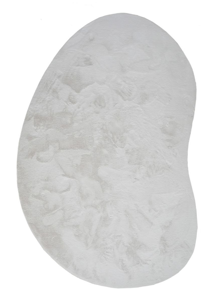 Rabbit Shape Offwhite 200x290 cm Tvättbar Pälsmatta