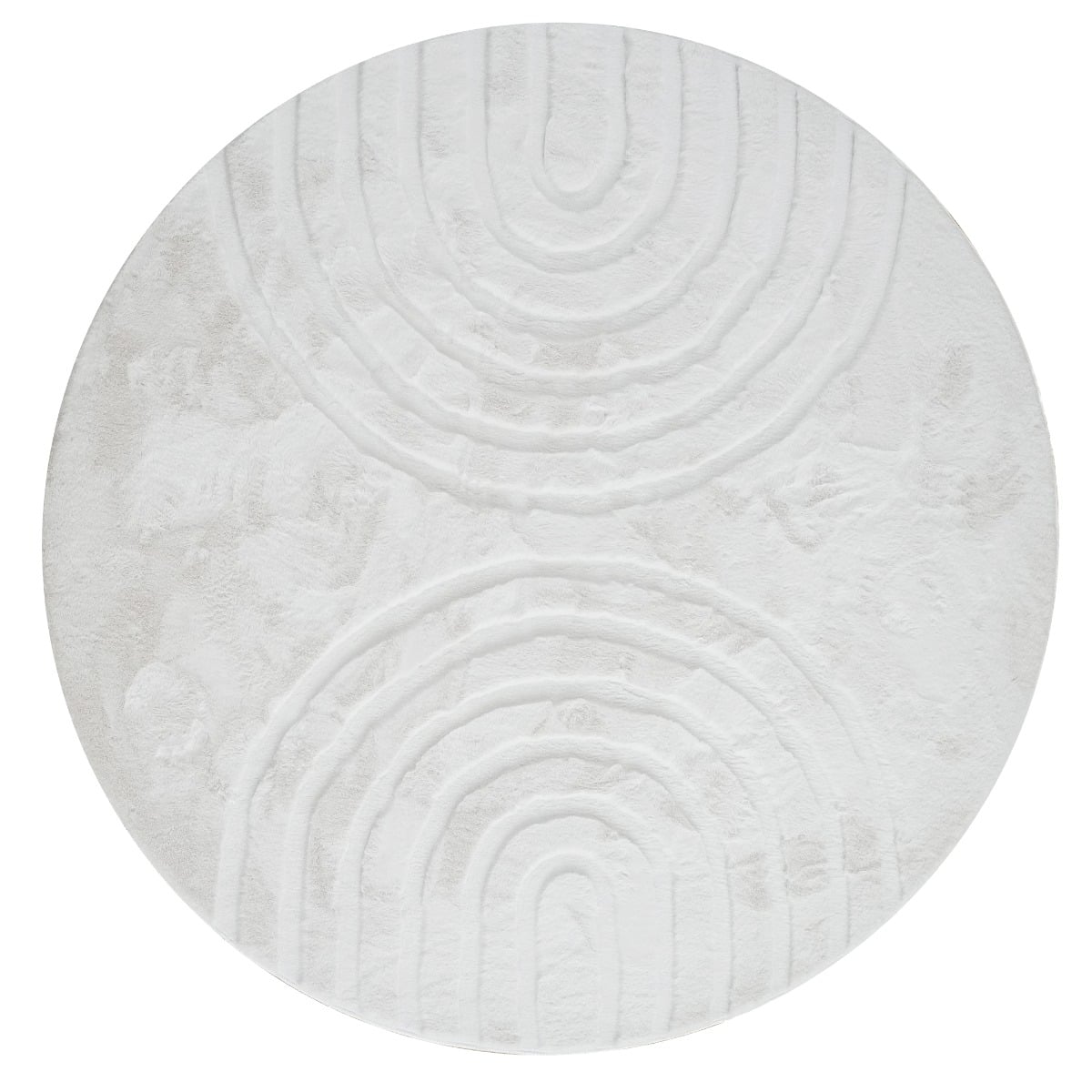 Rabbit Zen Offwhite Rund 160 cm Pälsmatta