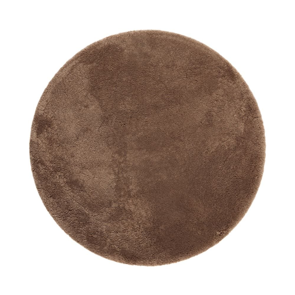 Lucid Mocca Rund 160 cm Mjuk Ryamatta
