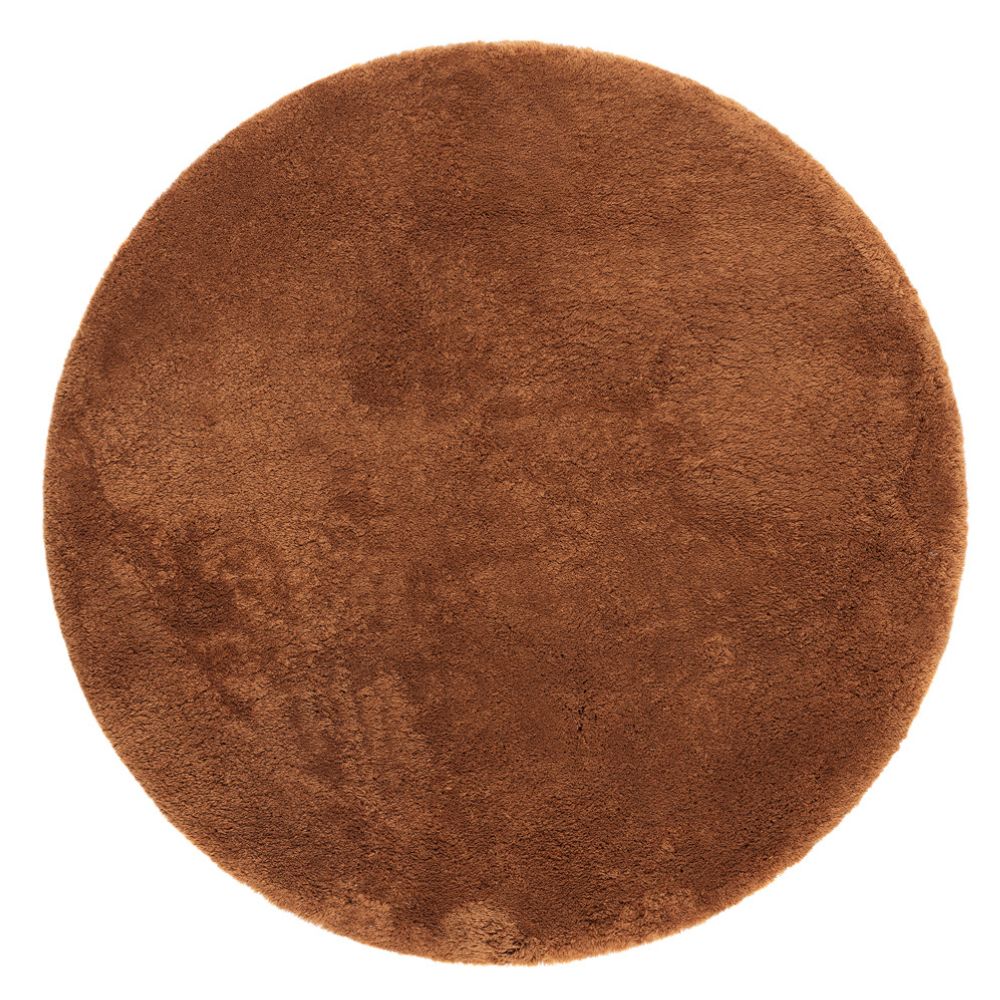 Lucid Terracotta Rund 160 cm Mjuk Ryamatta