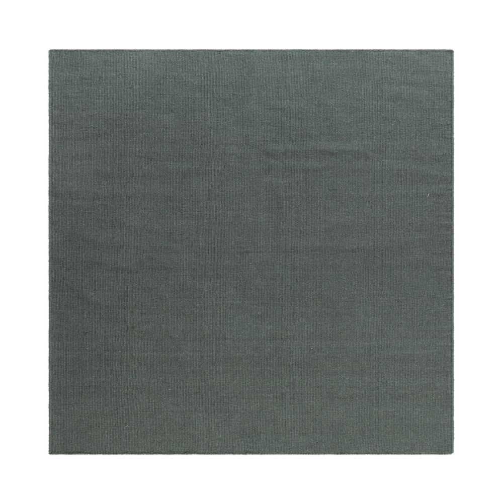 Arbo Smaragdgrön Kvadrat 200 cm Ullmatta