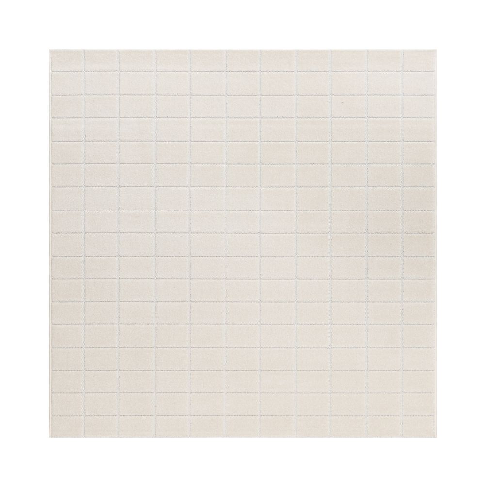 Santos Karo Creme Kvadrat 240 cm Inom- och Utomhusmatta