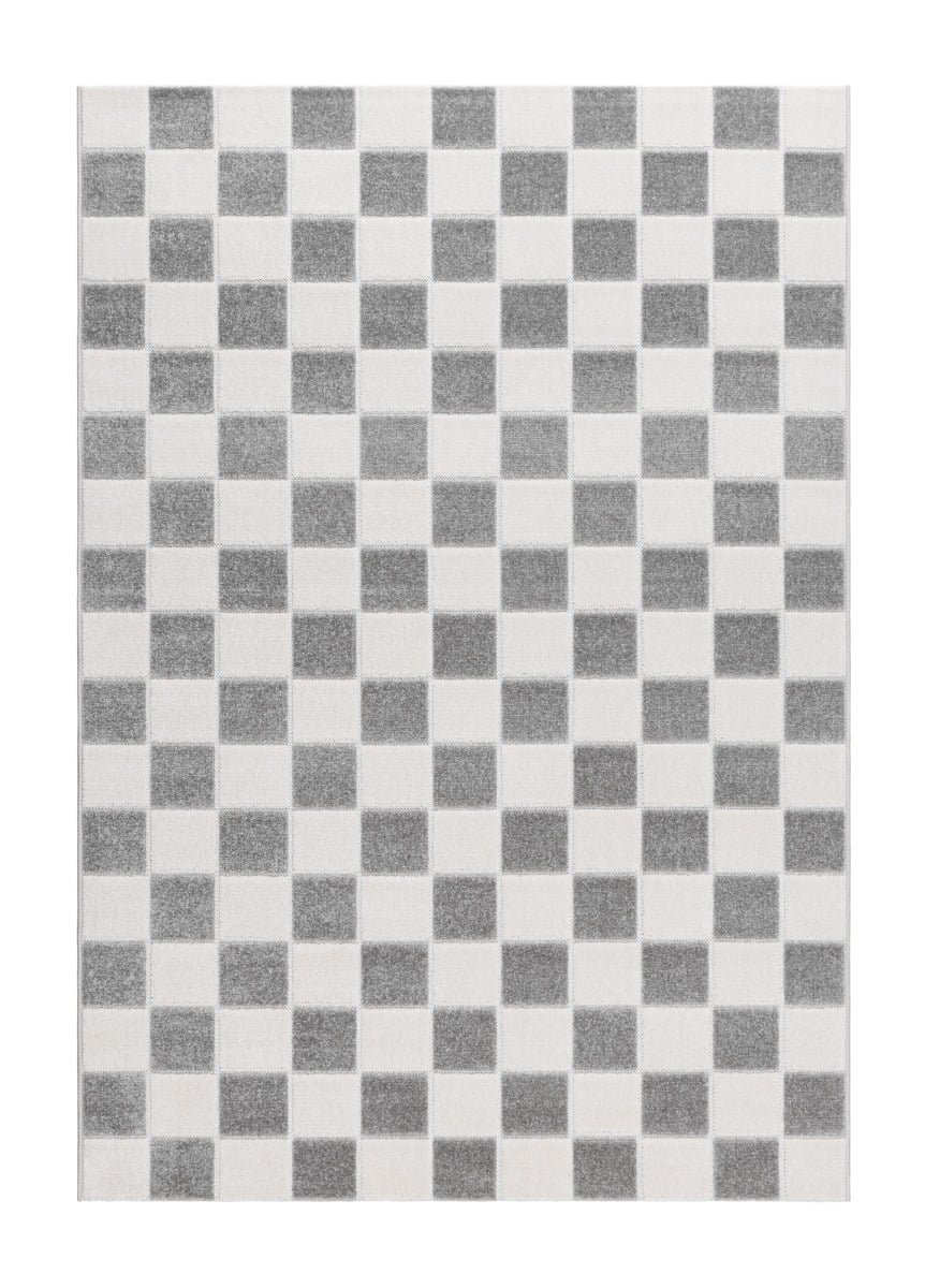 Santos Karo Grå 160x230 cm Inom- och Utomhusmatta