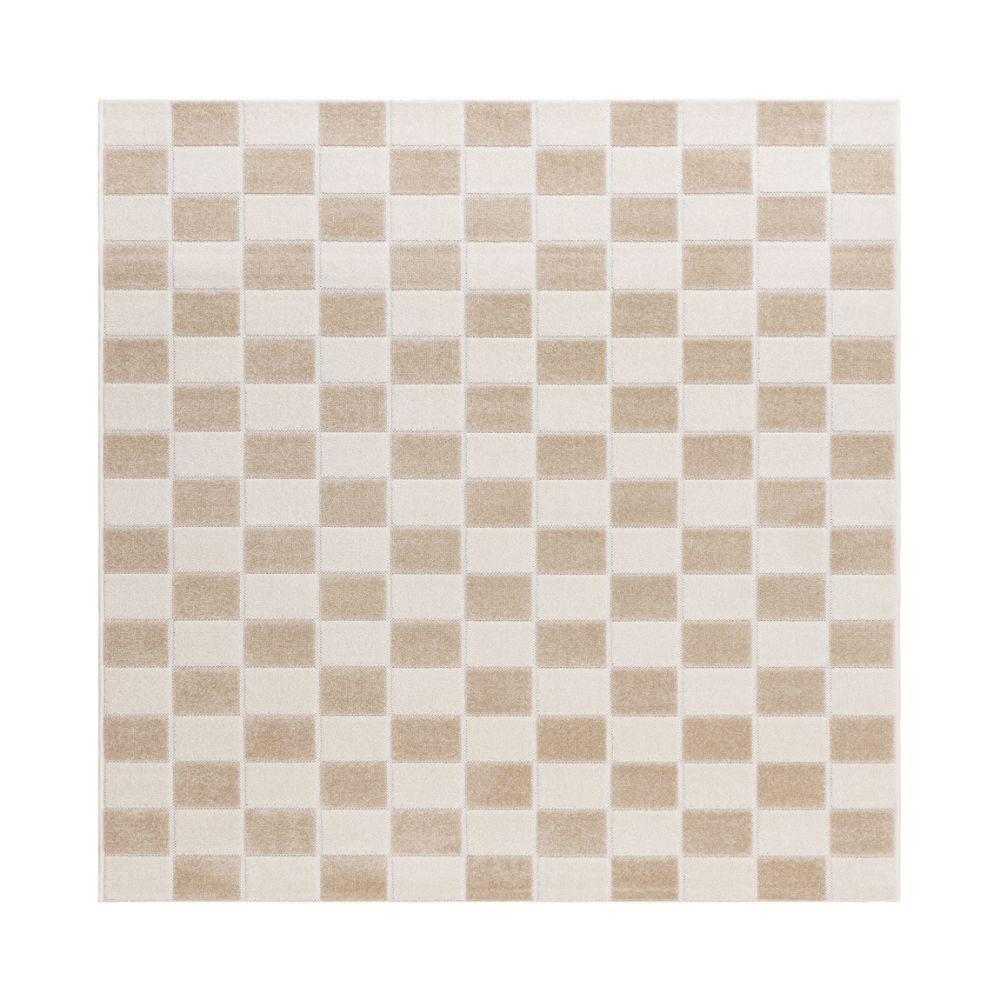Santos Karo Linne Kvadrat 240 cm Inom- och Utomhusmatta