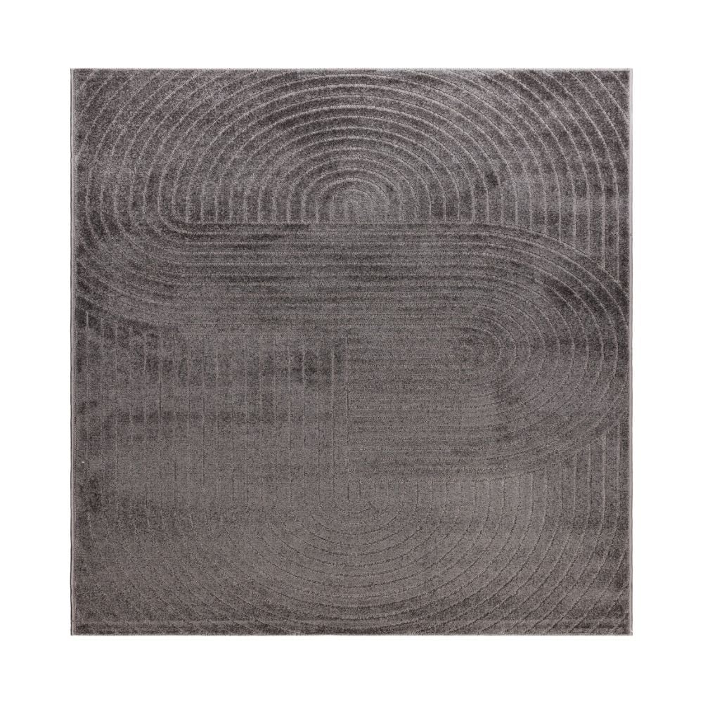 Santos Vorm Grafit Kvadrat 280 cm Inom- och Utomhusmatta