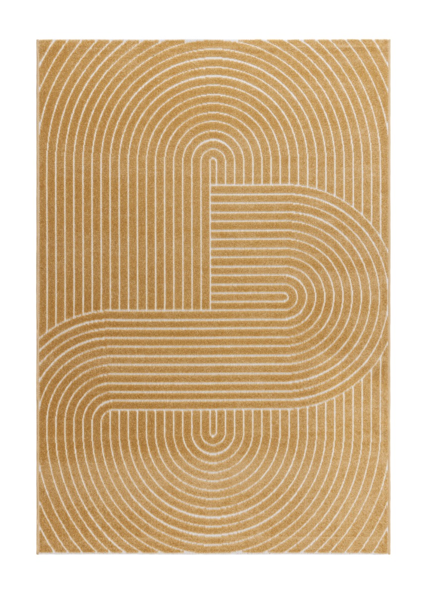 Santos Vorm Gul 200x300 cm Inom- och Utomhusmatta