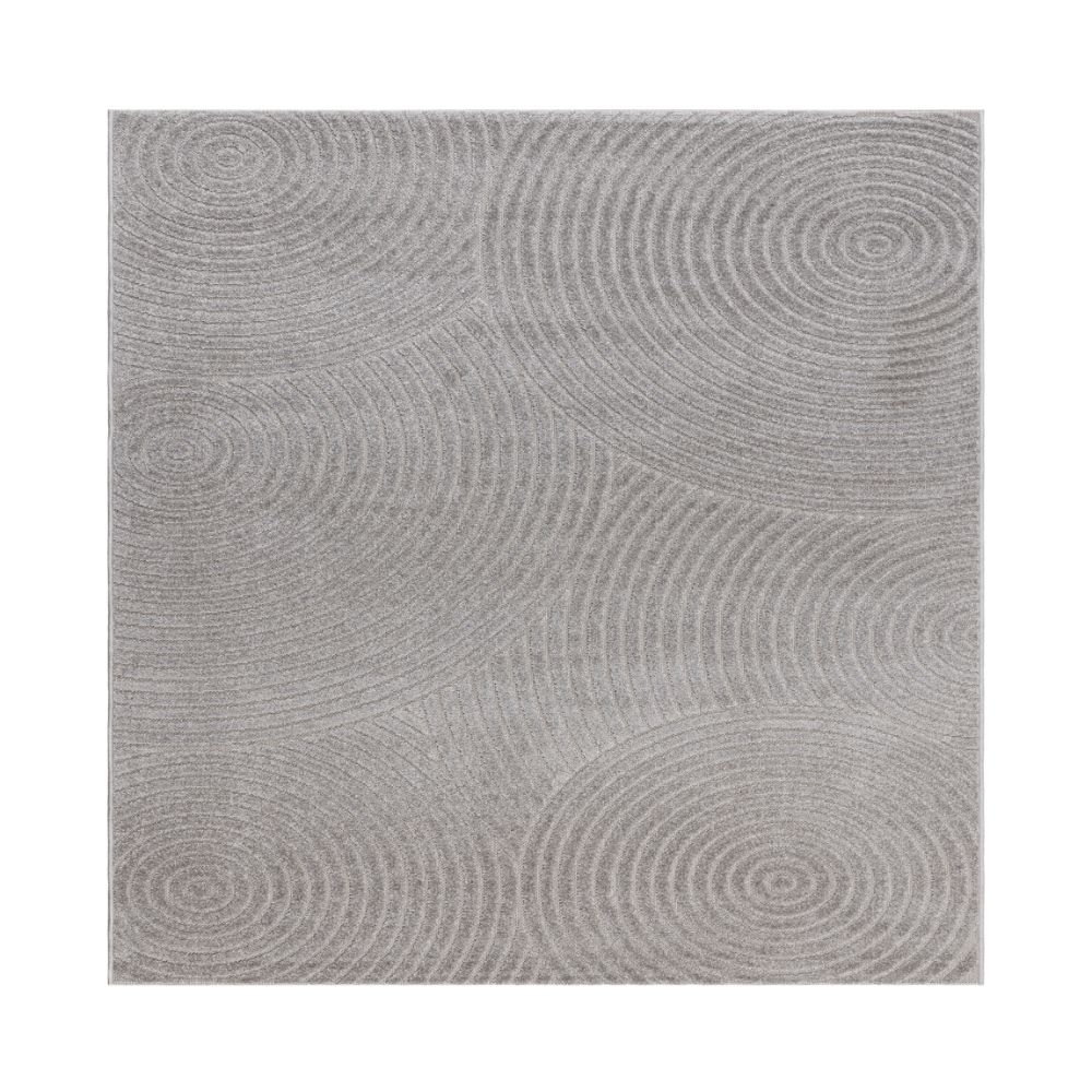 Santos Moda Grå Kvadrat 240 cm Inom- och Utomhusmatta