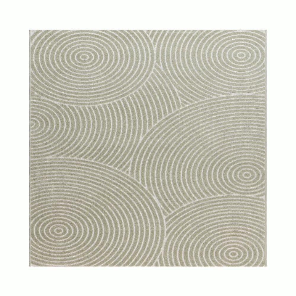 Santos Moda Grön Kvadrat 200 cm Inom- och Utomhusmatta