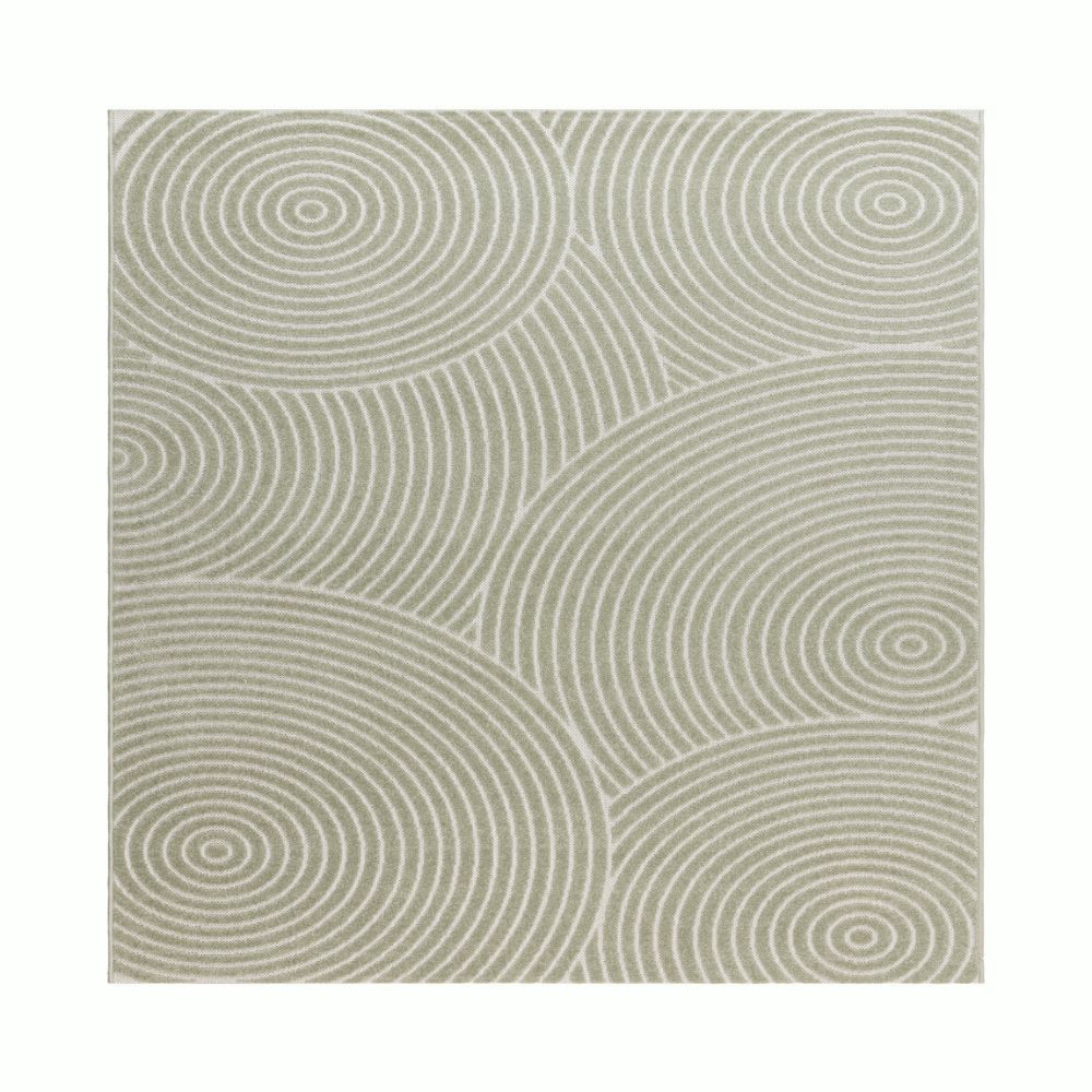 Santos Moda Grön Kvadrat 280 cm Inom- och Utomhusmatta