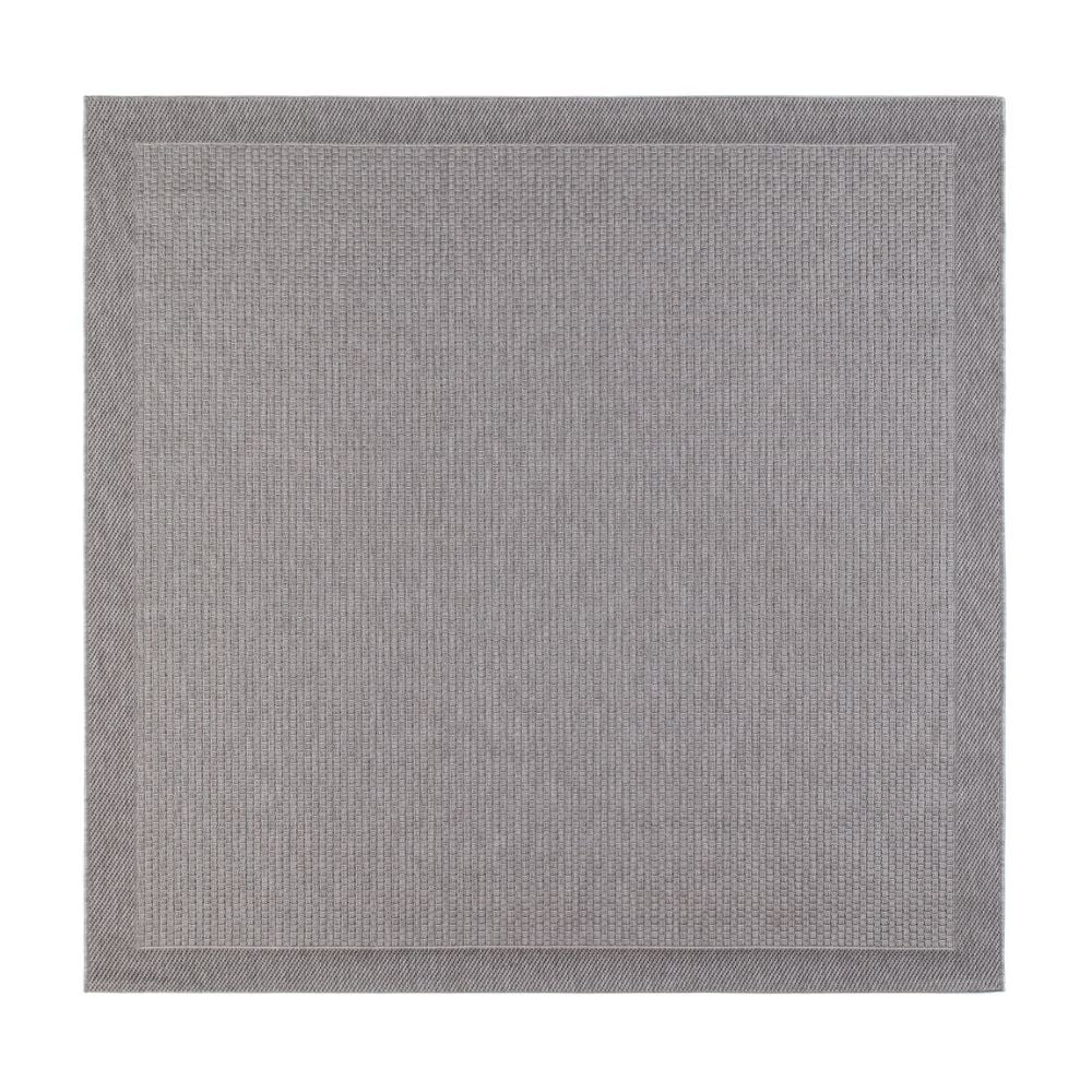 Costa Grå Kvadrat 200 cm Inom- och Utomhusmatta