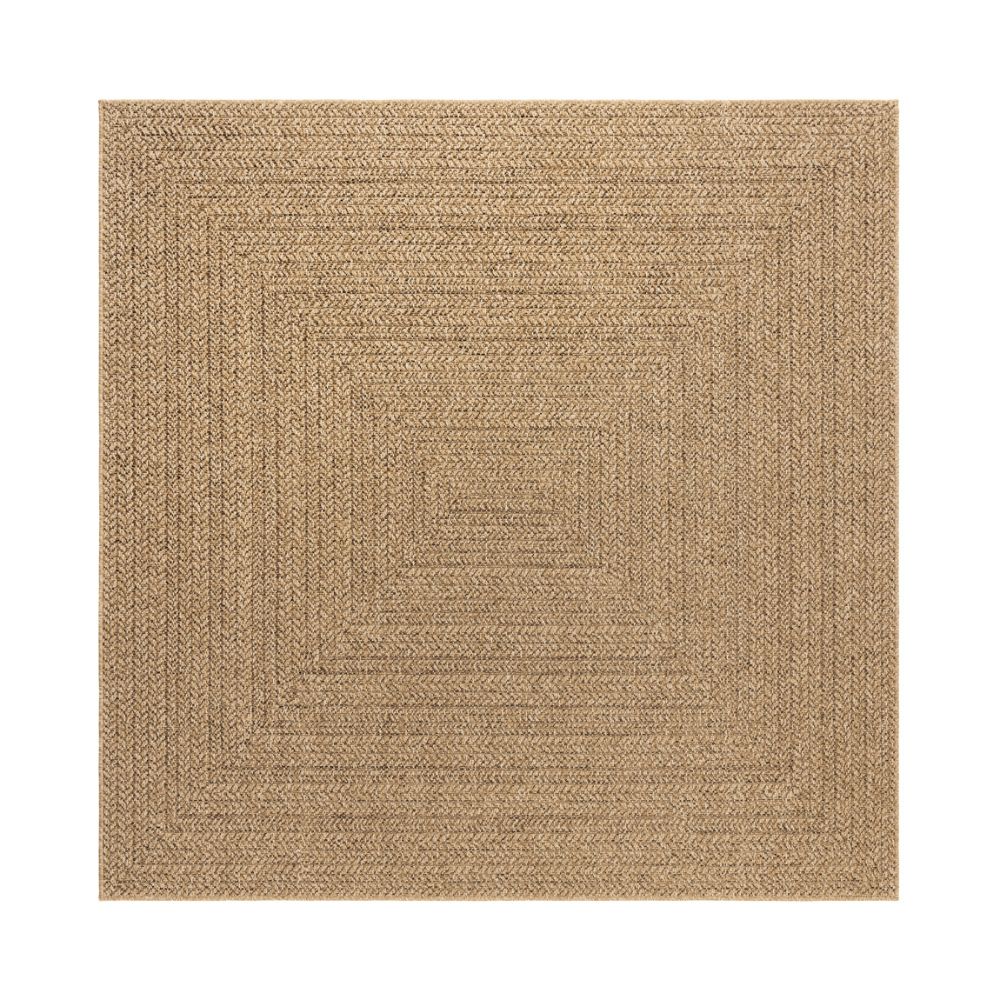 Luonto Marco Beige Kvadrat 200 cm Inom- och Utomhusmatta