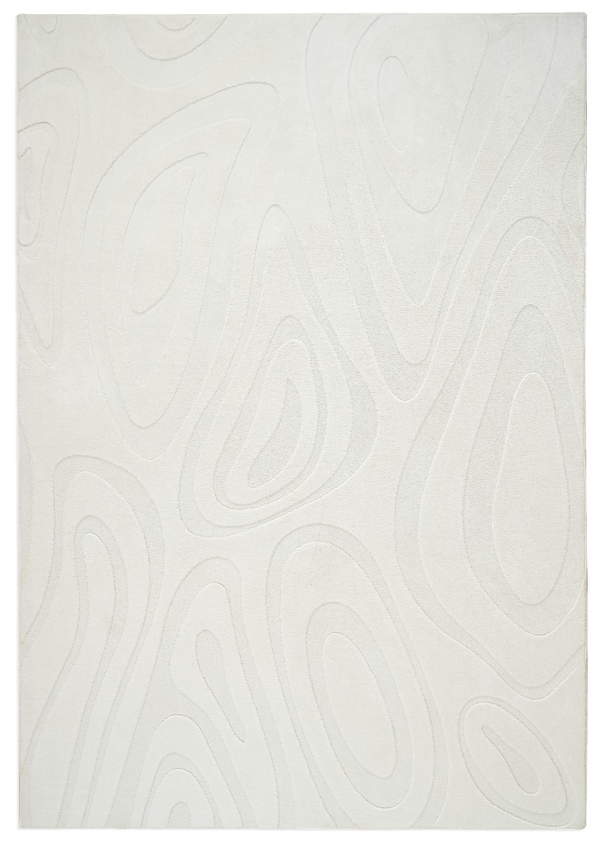 Fuzzy Meia Offwhite 240x340 cm Tvättbar Mjuk Ryamatta